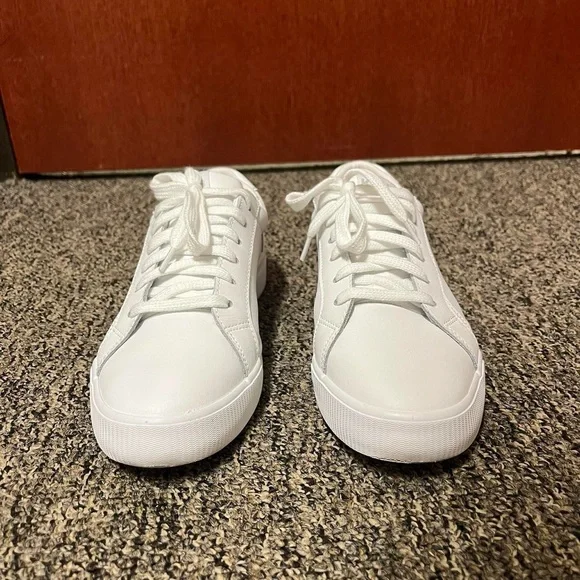 White Leather Sneakers - Picture 2 of 4